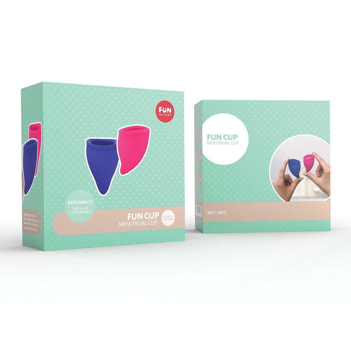 Fun Factory Fun Cup Explore Kit - Silicone Menstrual Cup Set