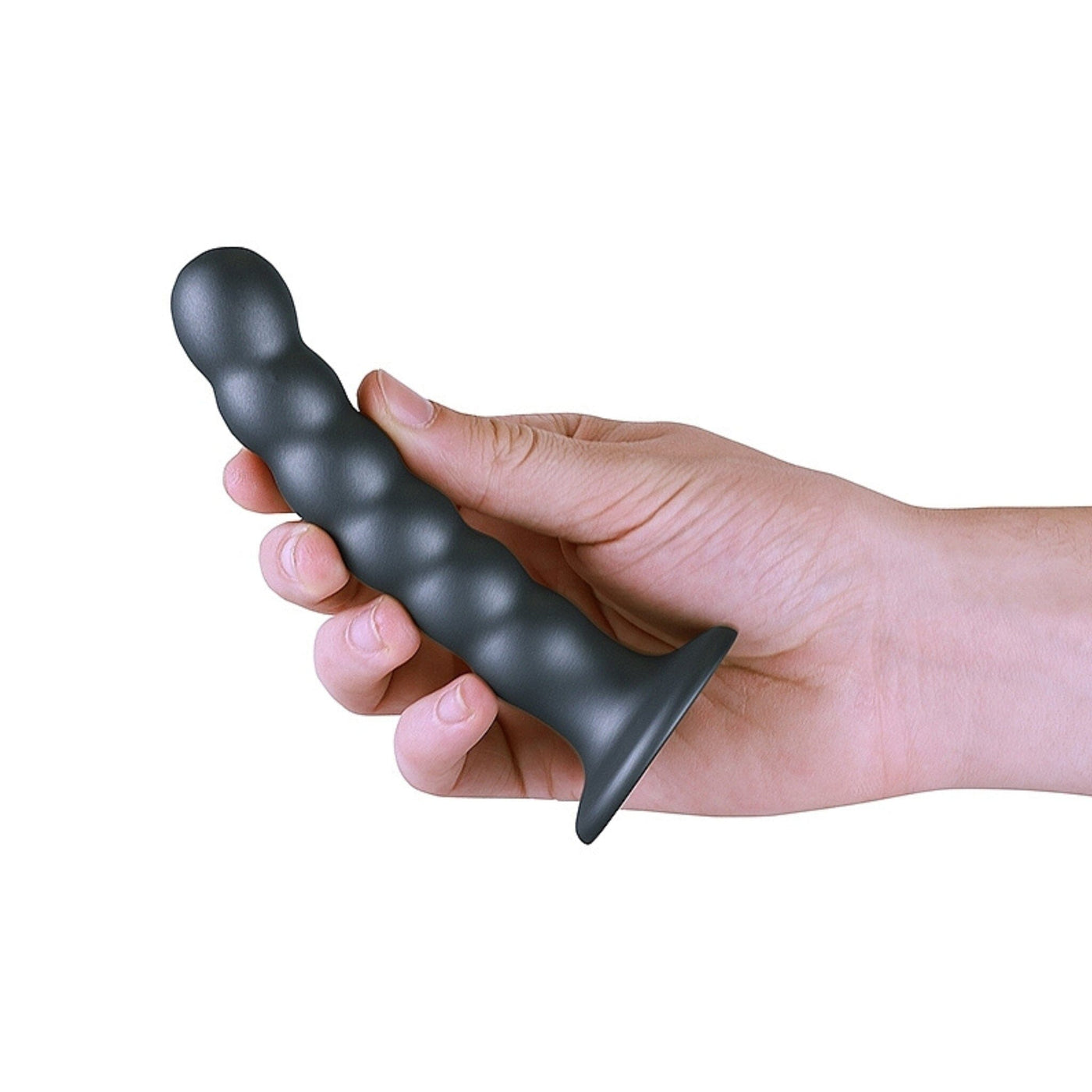 5-Inch Beaded Silicone Dildo - Slim