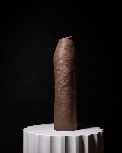 Uncut Silicone Penis Enhancer, 7-Inches, Hood-Up Foreskin