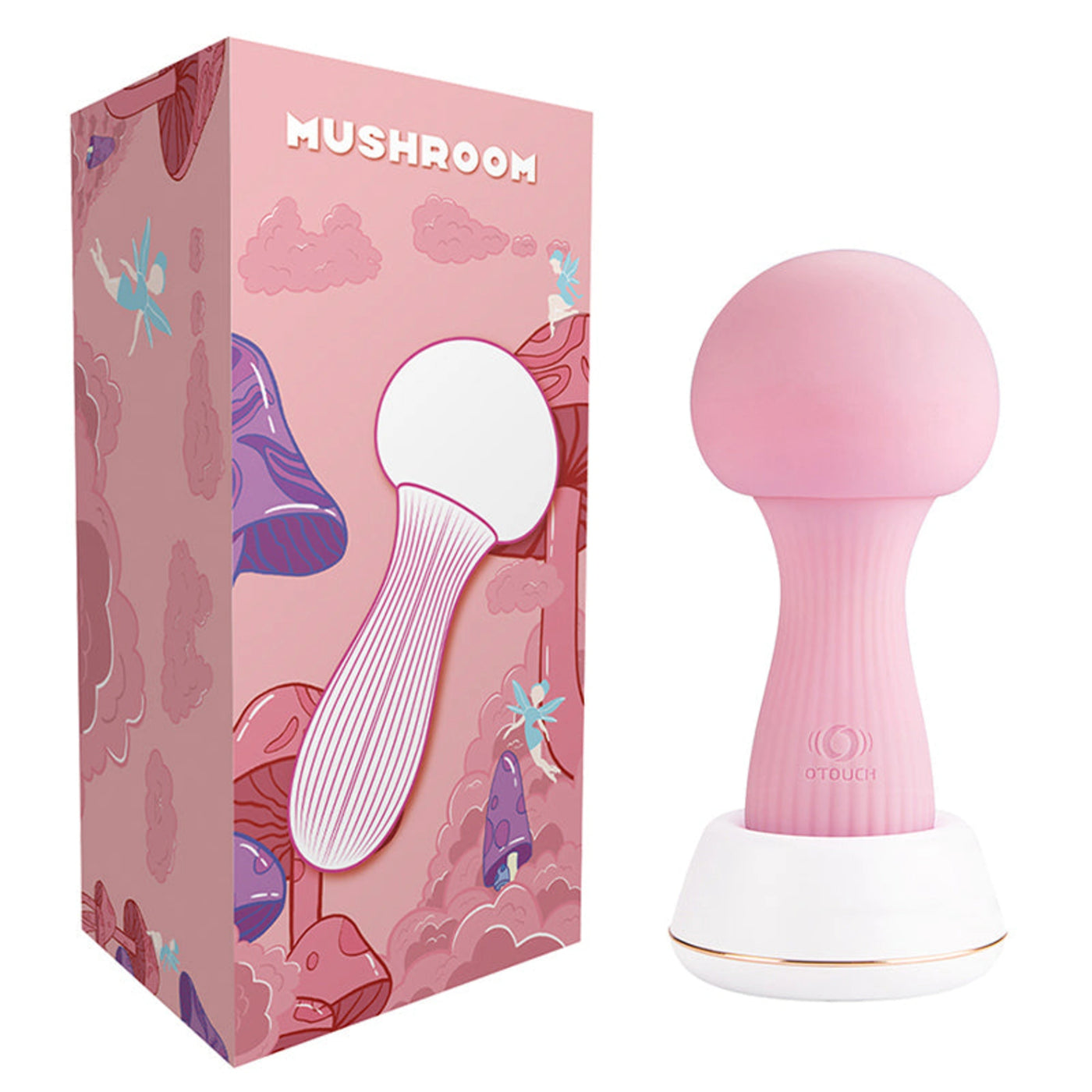 Fairy Mushroom - Soft Cap Vibrator + Glowing Mood Light