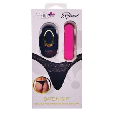 Maia Date Night 25-Function Vibrator with Remote & Lacy Thong