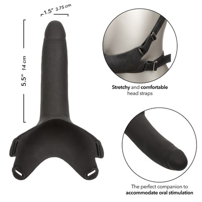 Accommodator Silicone Dong - Face Srap-On Dildo Harness