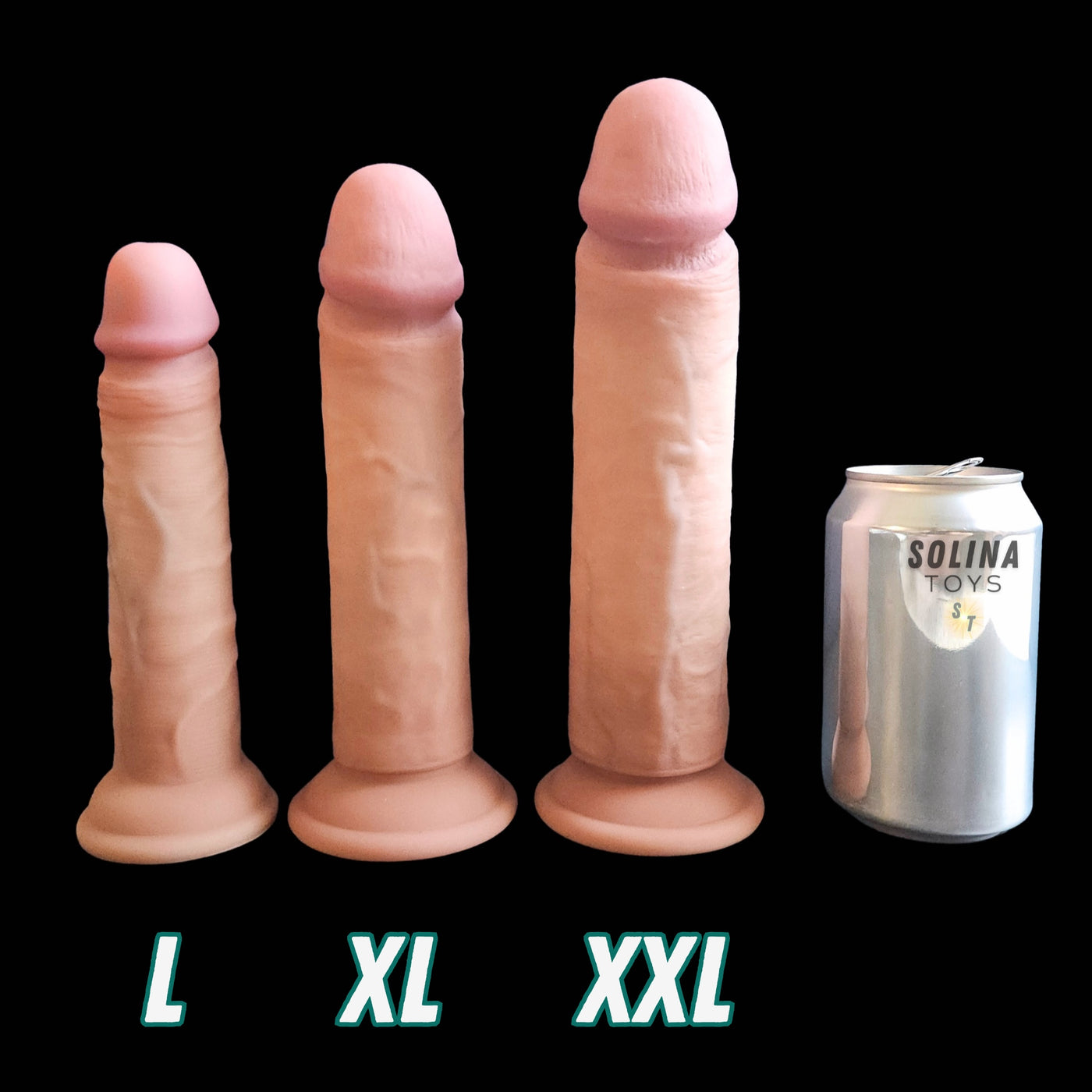 Solina Mega XXL - Big, Ultra-Realistic Dual-Density Silicone Dildo