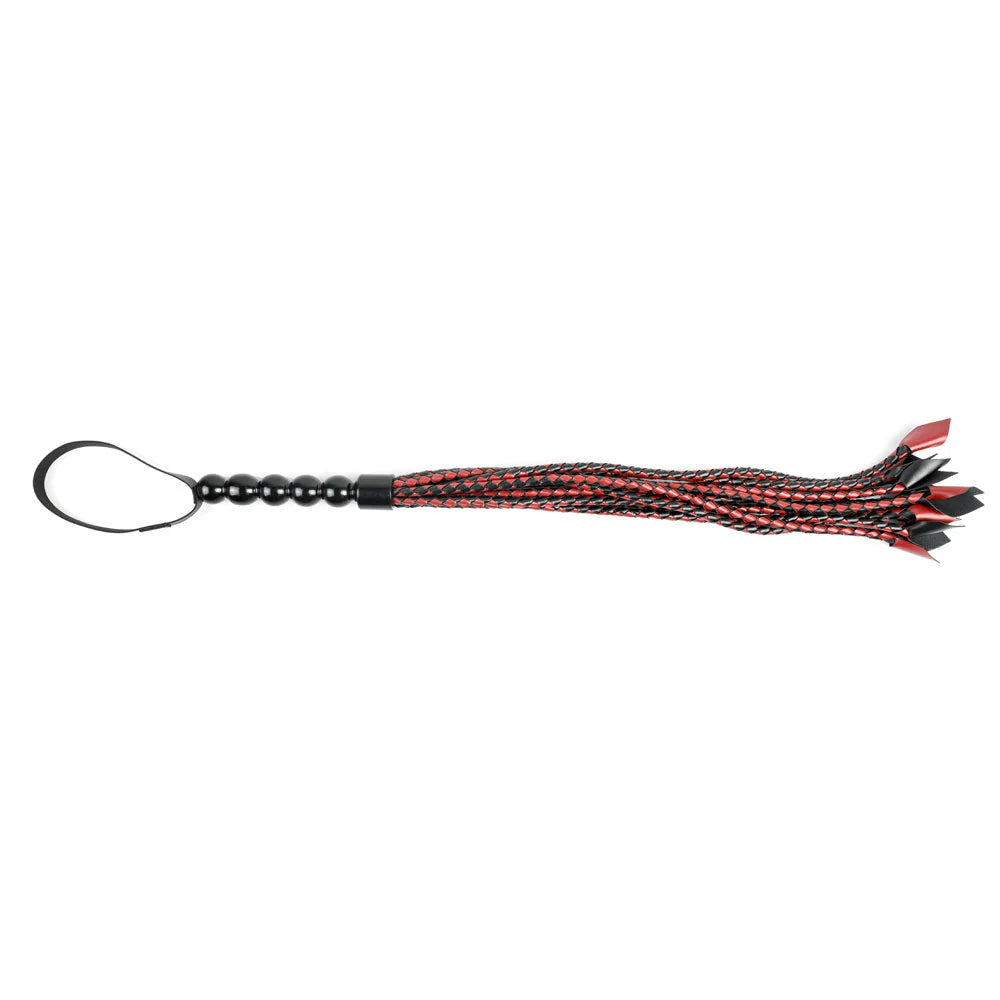 Saffron Braided Flogger with Crop Tips