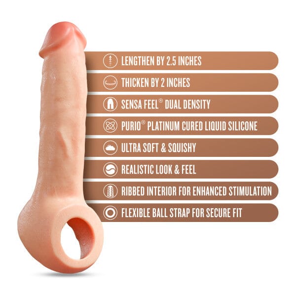 Thrive Realistic Penis Extender Sleeve, Stretchy Soft Silicone