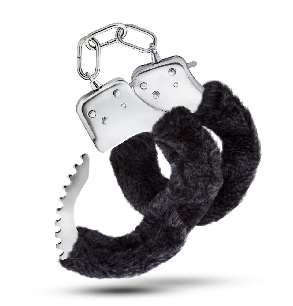 Soft Padded Bondage Sex Handcuffs - Black