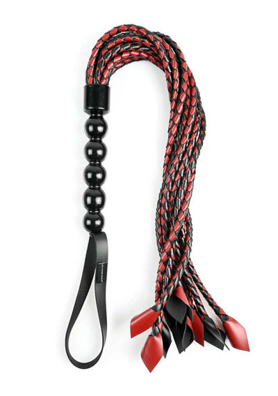 Saffron Braided Flogger with Crop Tips