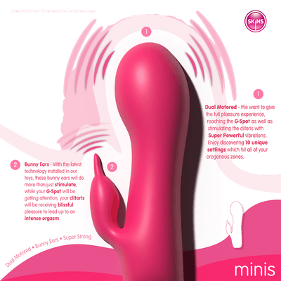 Bijou Bunny Skins Minis Silicone Vibrator