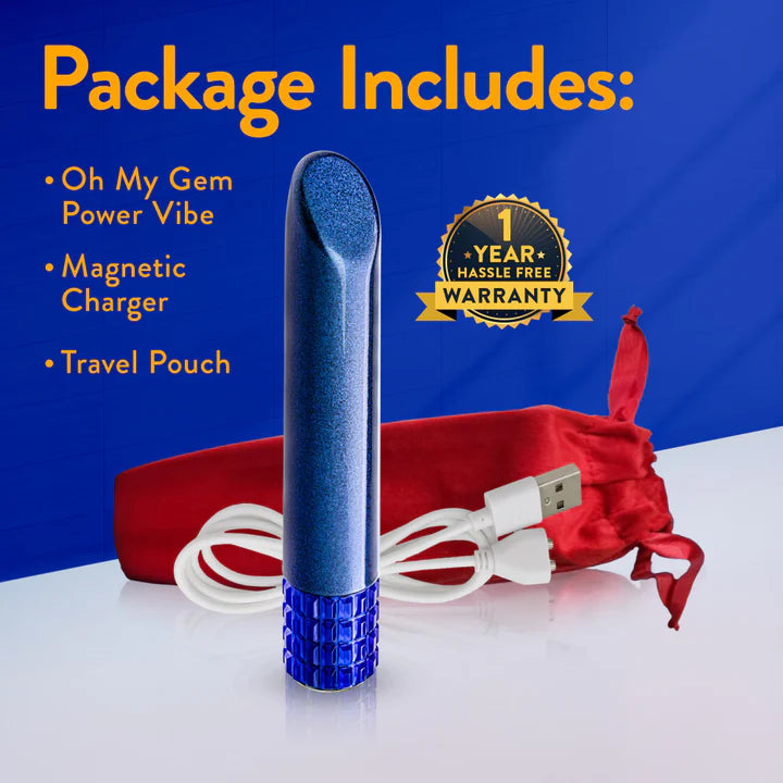 Oh.My.Gem Mystery Power Vibrator - Firm Precision Tip